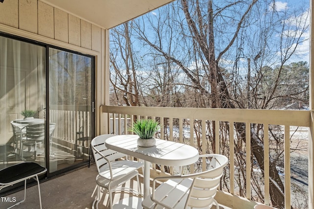 view of balcony