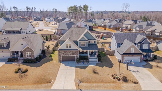 bird's eye view featuring a residential view