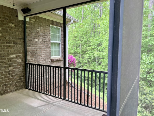 view of balcony