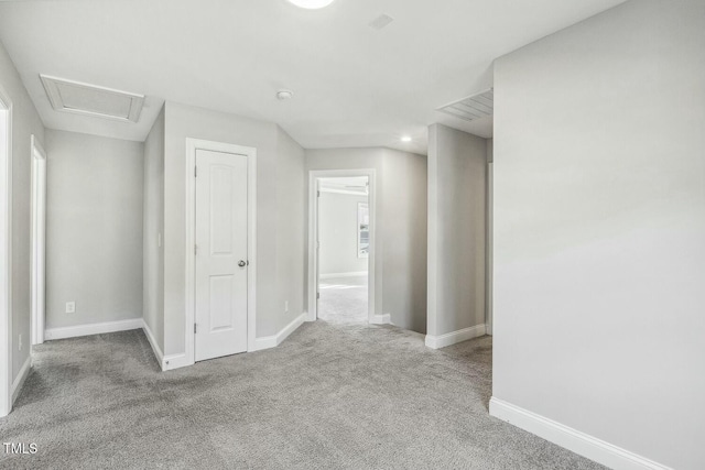 interior space with visible vents and baseboards