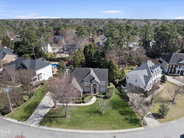 drone / aerial view featuring a residential view