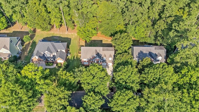 bird's eye view with a residential view