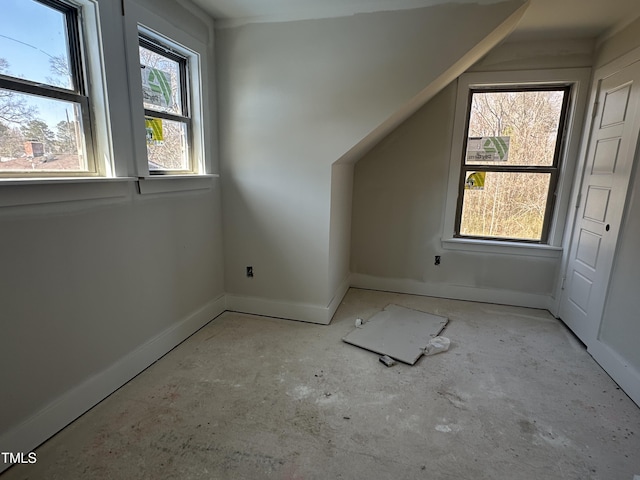 bonus room with baseboards