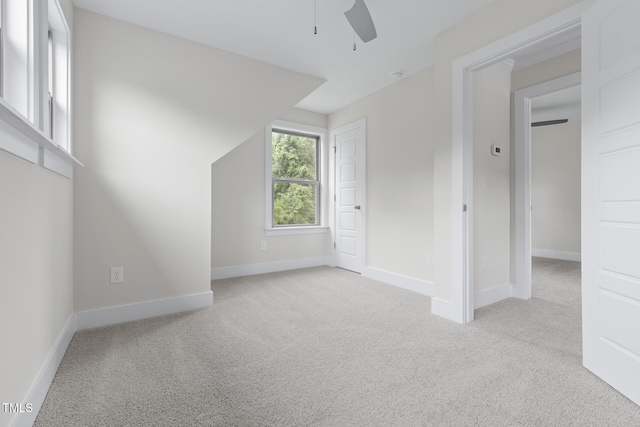 1448C Maplewood Dr, Durham, NC 27704 - bonus room featuring a ceiling fan, light colored carpet, and baseboards