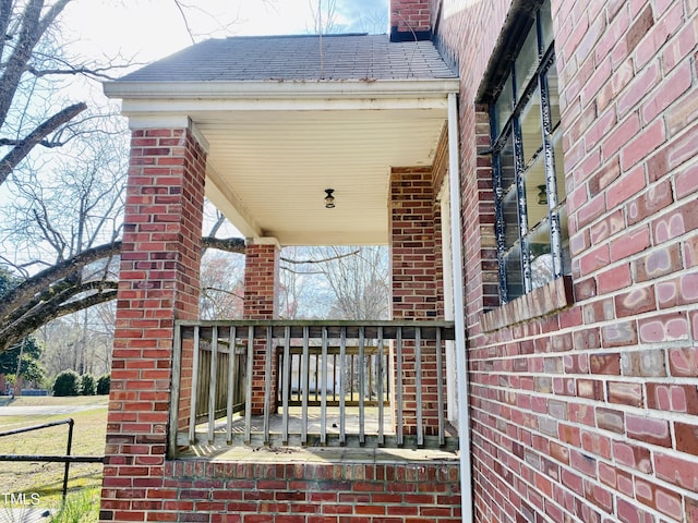 view of patio with covered porch