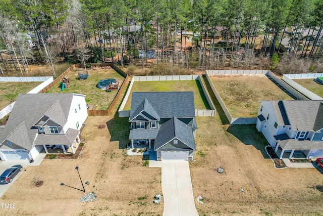 238 Ashpole Trl, Clayton, NC 27520 - aerial perspective of suburban area