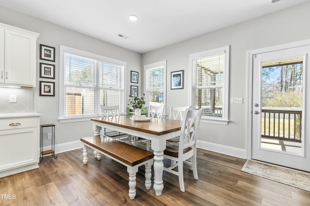 238 Ashpole Trl, Clayton, NC 27520 - dining space with wood finished floors and recessed lighting