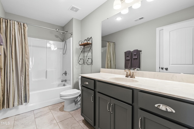 238 Ashpole Trl, Clayton, NC 27520 - full bath featuring vanity, shower / bath combo, and tile patterned flooring