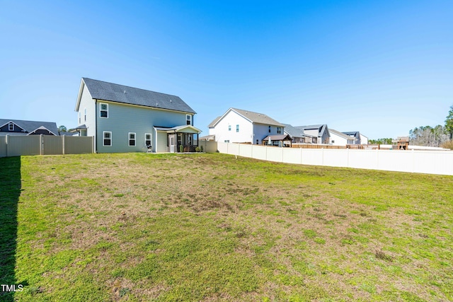 238 Ashpole Trl, Clayton, NC 27520 - back of house with a fenced backyard
