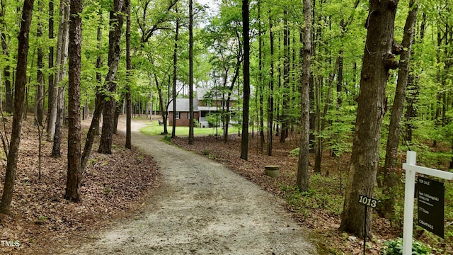 view of home's community featuring driveway