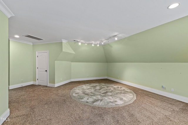 2421 Acanthus Dr, Wake Forest, NC 27587 - additional living space featuring carpet floors, baseboards, and recessed lighting