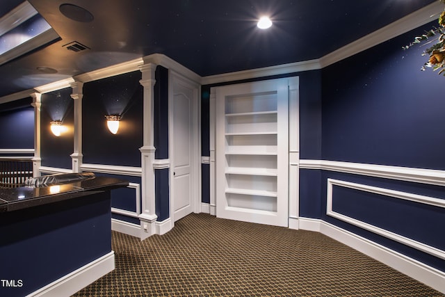 2421 Acanthus Dr, Wake Forest, NC 27587 - cinema room with dark colored carpet