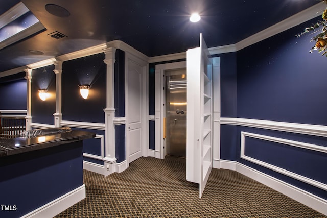 2421 Acanthus Dr, Wake Forest, NC 27587 - cinema room featuring carpet floors and a decorative wall