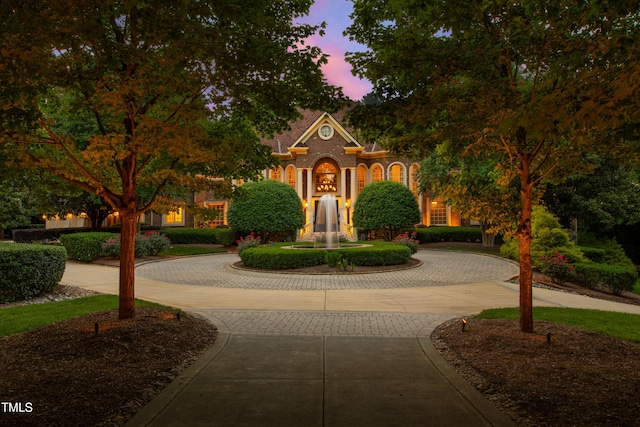 2421 Acanthus Dr, Wake Forest, NC 27587 - view of front of property with curved driveway