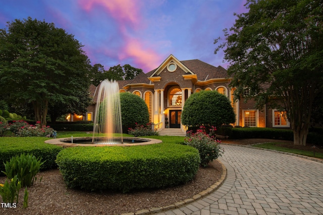 2421 Acanthus Dr, Wake Forest, NC 27587 - view of front of property with curved driveway