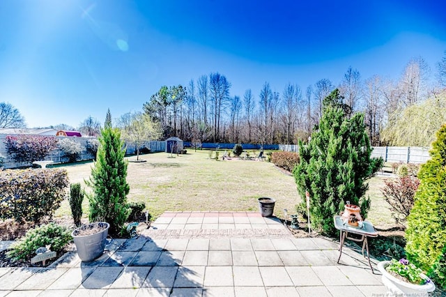 view of patio / terrace with a fenced backyard