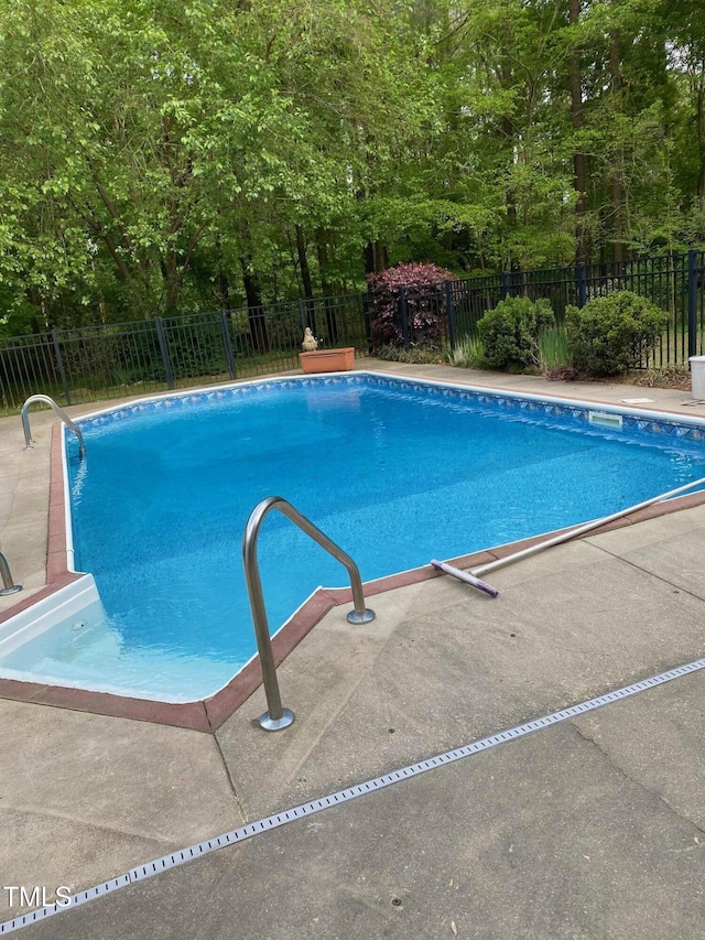 view of pool with a fenced in pool and a fenced backyard