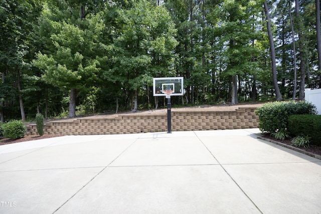 view of basketball court with community basketball court