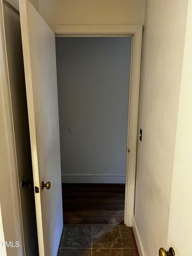 hallway with baseboards