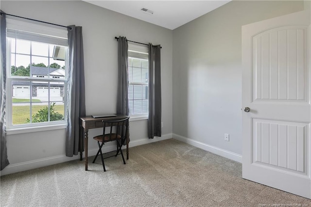 interior space featuring baseboards