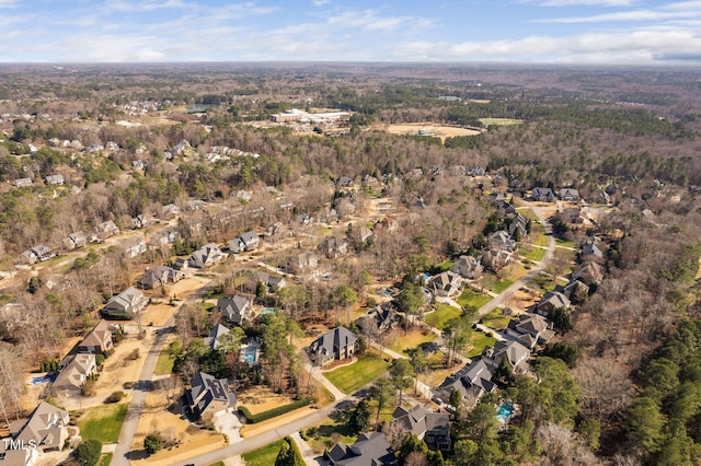 bird's eye view featuring a residential view