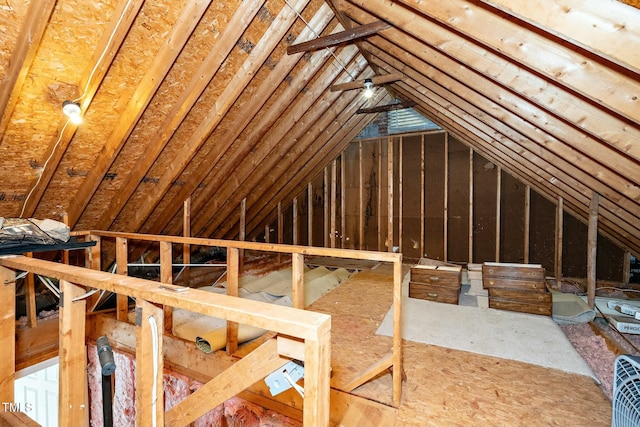 view of attic