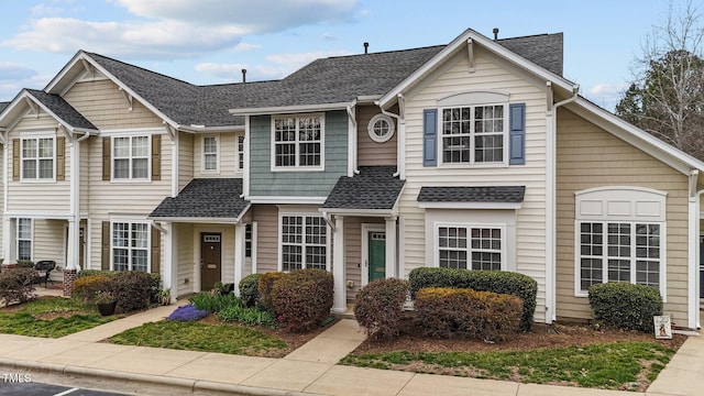 multi unit property with roof with shingles