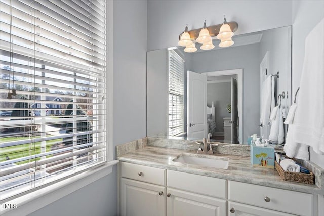 bathroom featuring vanity