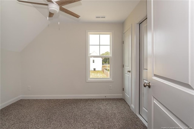 5815 James Allen Ln, Stedman, NC 28391 - carpeted empty room with ceiling fan and baseboards