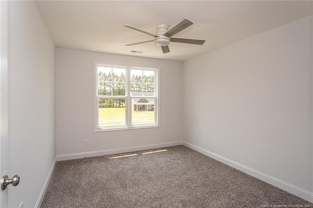 5815 James Allen Ln, Stedman, NC 28391 - carpeted empty room with a ceiling fan and baseboards
