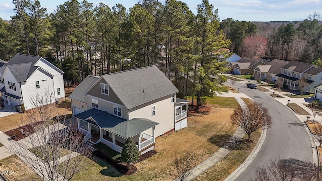 birds eye view of property featuring a residential view