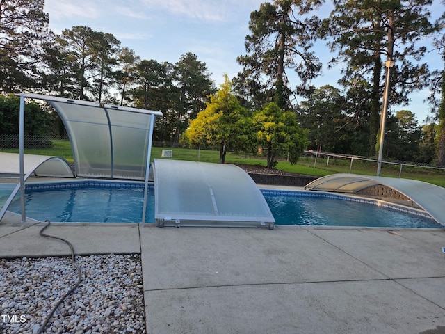5350 Clubhouse Ln, Hope Mills, NC 28348 - outdoor pool with view of scattered trees