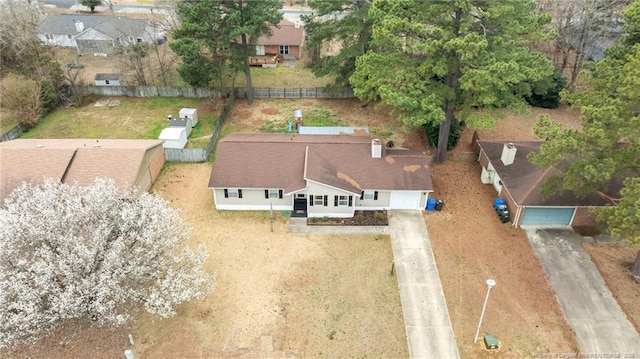 birds eye view of property