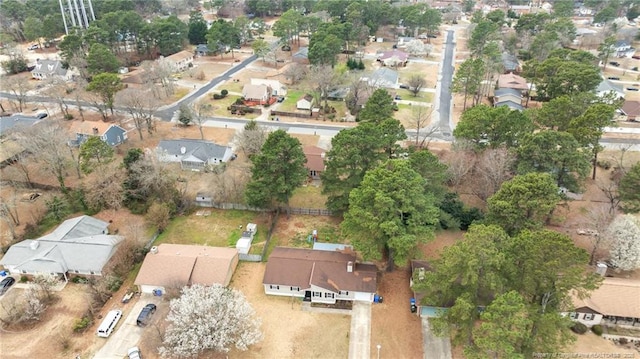 aerial view featuring a residential view