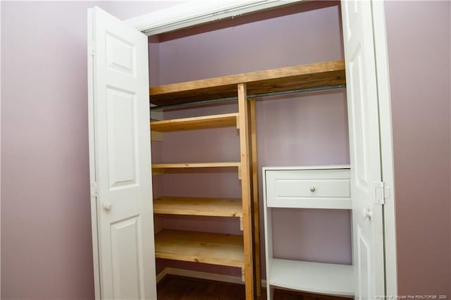 view of closet