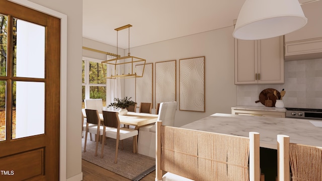 dining room featuring light wood-style flooring