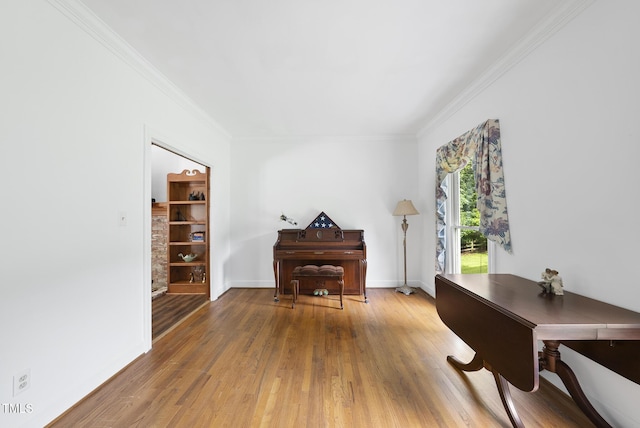 2705 Vestry Way, Raleigh, NC 27613 - office space with ornamental molding, wood finished floors, and baseboards