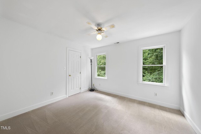 2705 Vestry Way, Raleigh, NC 27613 - carpeted spare room with ceiling fan and baseboards