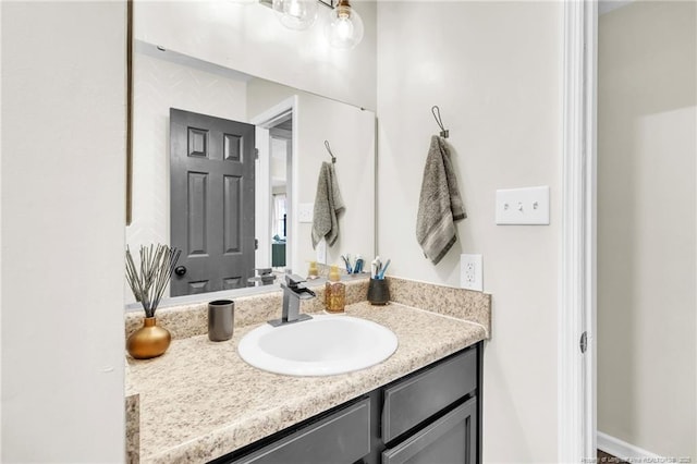 bathroom with vanity