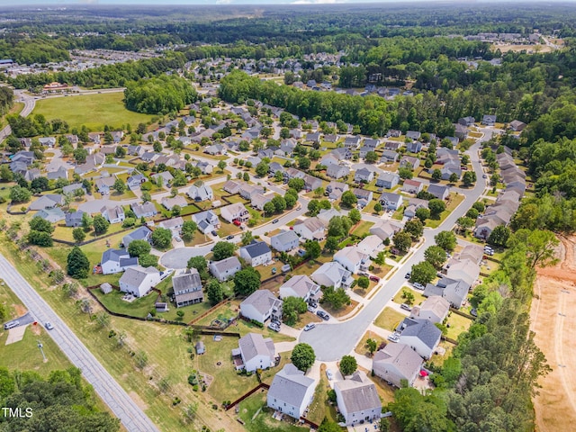 1009 Limeberry Ct, Clayton, NC 27520 - birds eye view of property with a residential view and a wooded view