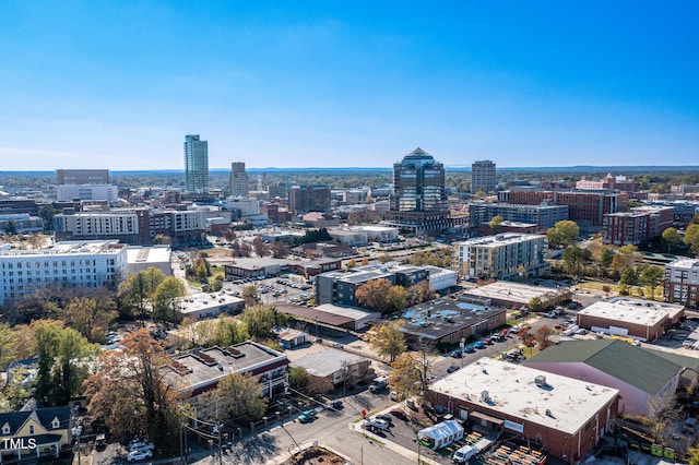 aerial view featuring a view of city