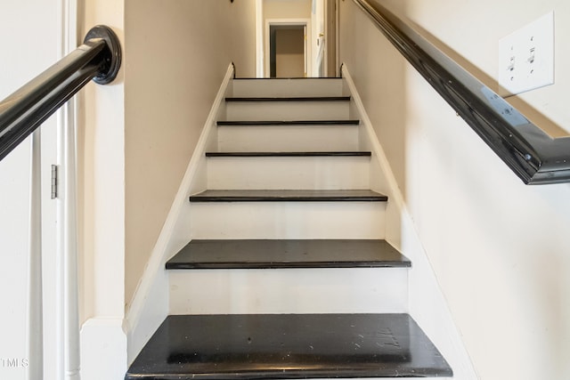 view of stairs