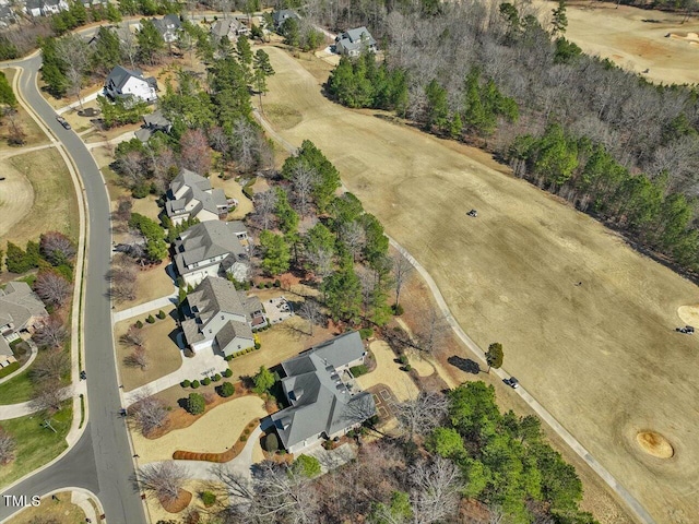 drone / aerial view with a residential view