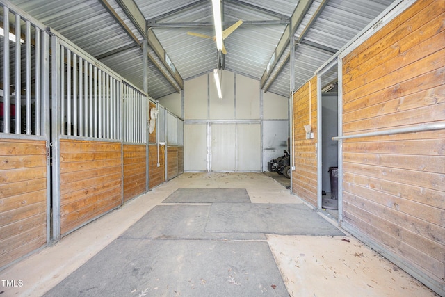 view of horse barn