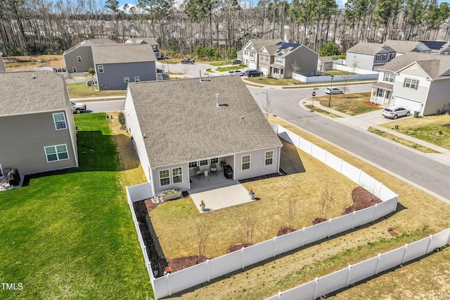 birds eye view of property featuring a residential view