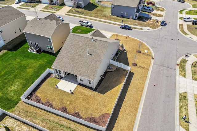 birds eye view of property featuring a residential view