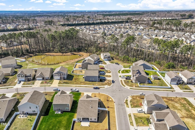 aerial view featuring a residential view