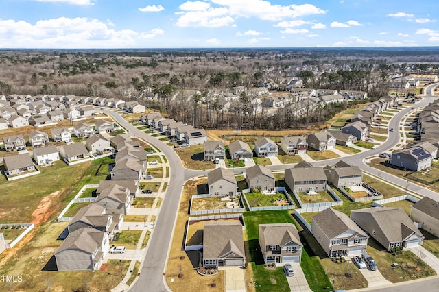 drone / aerial view with a residential view