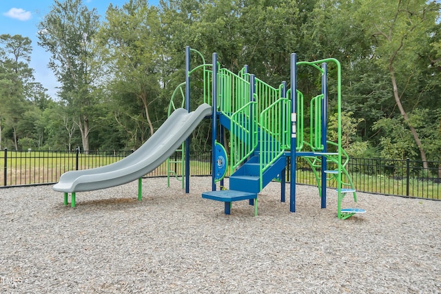 community playground with fence