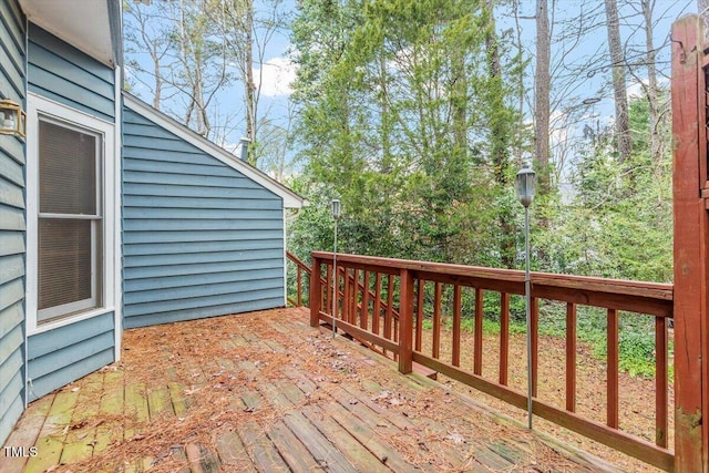 view of wooden terrace